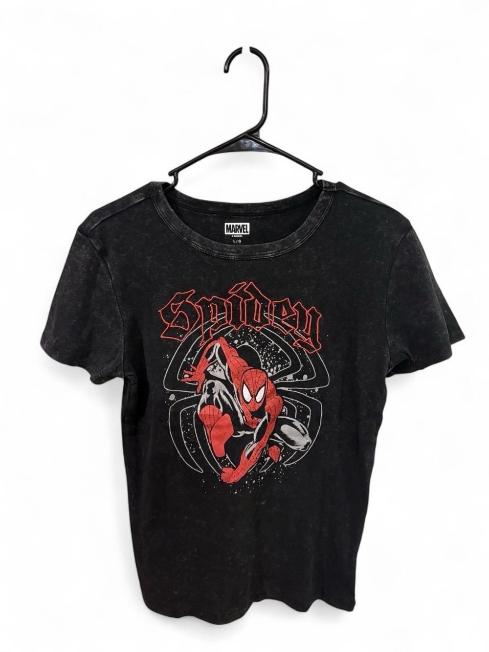 Marvel Women’s Black Spider-Man Graphic Tee